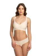 Dámsky športový top Jelly bra comfort beige - JULIMEX Dámsky športový top Jelly bra comfort beige - JULIMEX