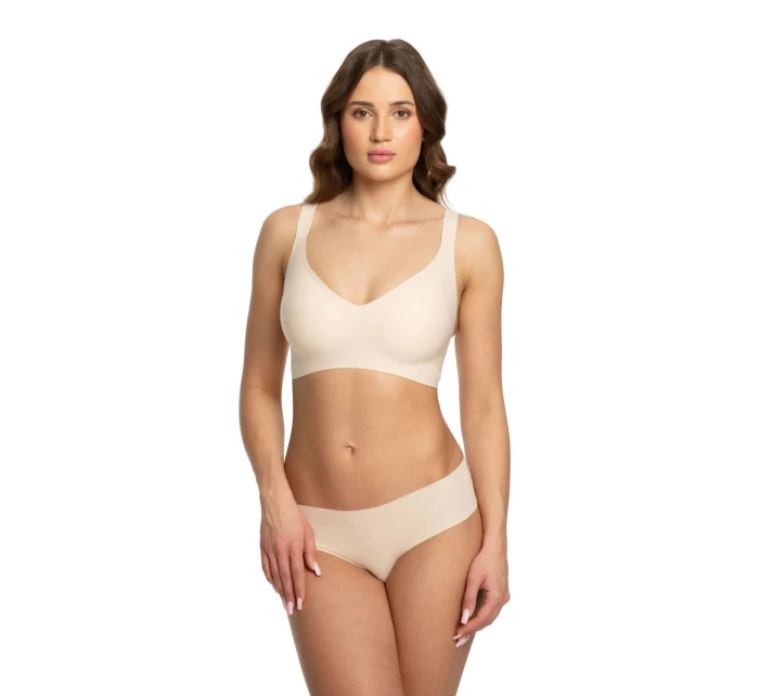 Dámsky športový top Jelly bra comfort beige - JULIMEX Dámsky športový top Jelly bra comfort beige - JULIMEX