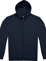 B&C ID.224 Zip Hood Unisex mikina s kapucňou 01.I224 námornícka modrá