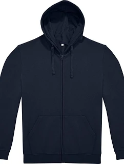 B&C ID.224 Zip Hood Unisex mikina s kapucňou 01.I224 námornícka modrá