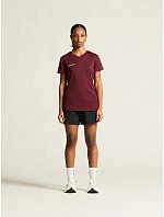 Craft Teamwear Squad Go Jersey Solid W Dámske športové tričko s výstrihom do V 82.5566 bordová