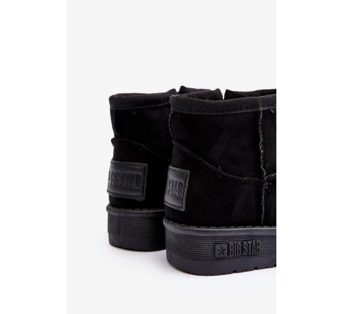 Dziecięce Śniegowce Ocieplane Na Suwak Czarne Big Star MM374100