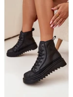 Vysoké Dámské Tenisky Zateplené Big Star model 21705856 Černé - Big Star Shoes