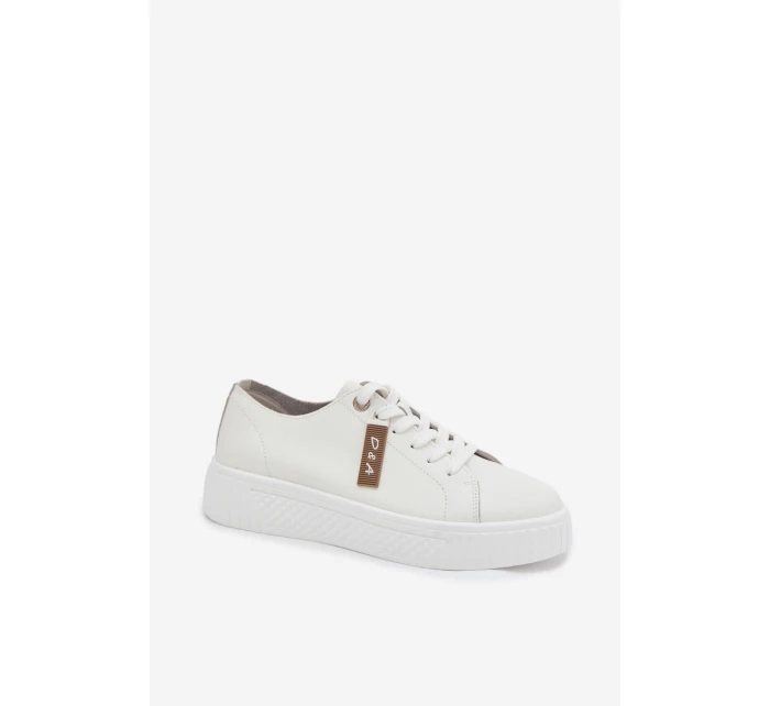 Dámské tenisky z přírodní kůže D&A GR61-5591 bílé