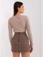 Spódnica LK SD model 19077516 czarno czerwony - FPrice Spódnica LK SD model 19077516 czarno czerwony - FPrice