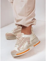 Dámské tenisky na platformě beige Dstreet model 21983158 - FashionStreet