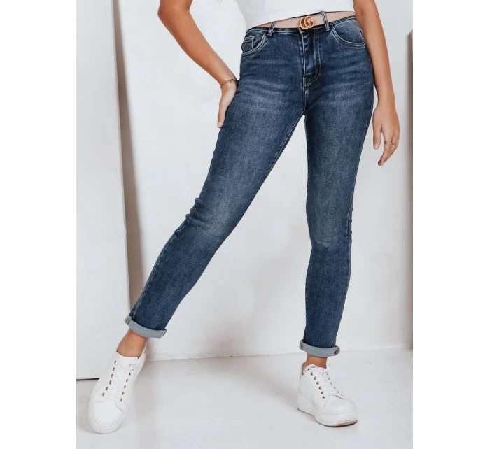 Dámské úzké džíny s vysokým pasem modré Dstreet model 21992716 - FashionStreet