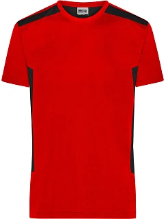 JN 1824 Pánské pracovní tričko Strong model 22532853 red/black - Daiber
