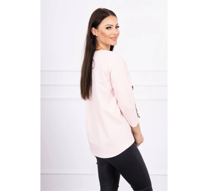 3D halenka pudrově růžová model 18743914 - K-Fashion