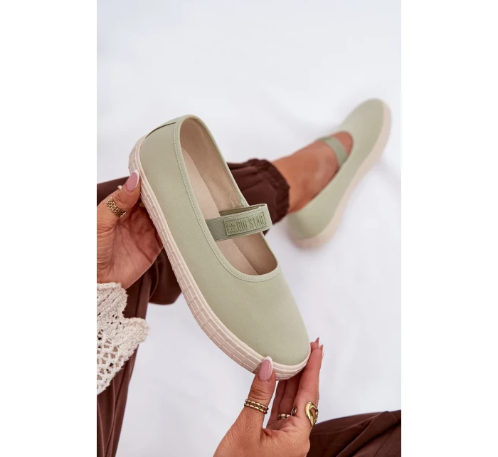 Dámske tenisky Big Star - svetlozelené