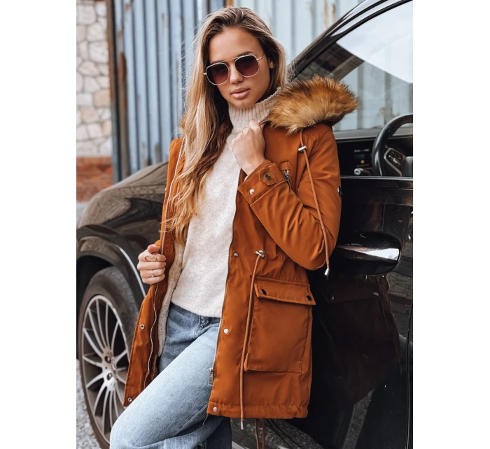 Dámska parka STELLA camel FashionStreet TY3182
