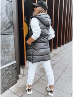 Tmavě šedá oboustranná dámská vesta Dstreet model 21970081 - FashionStreet