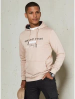 Pánská mikina s potiskem béžová Dstreet model 21976108 - FashionStreet