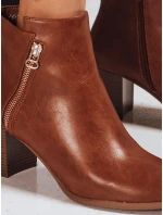 Dámské velbloudí kozačky na podpatku Dstreet model 21994980 - FashionStreet Dámské velbloudí kozačky na podpatku Dstreet model 21994980 - FashionStreet