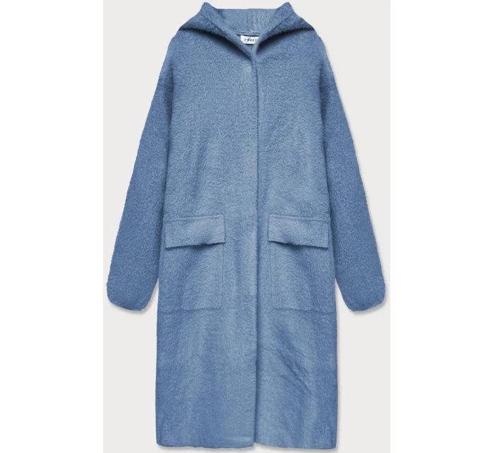 Světle modrý přehoz přes oblečení la s kapucí model 15834364 - S'WEST Světle modrý přehoz přes oblečení la s kapucí model 15834364 - S'WEST