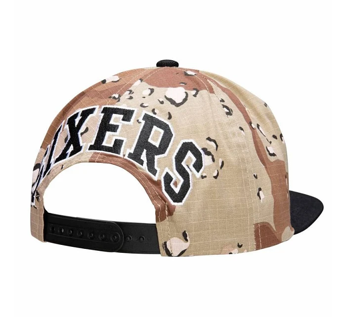 Mitchell & Ness NBA Philadelphia 76ers Choco Camo Cap - HHSS1101-P76YYPPPCAMO Mitchell & Ness NBA Philadelphia 76ers Choco Camo Cap - HHSS1101-P76YYPPPCAMO