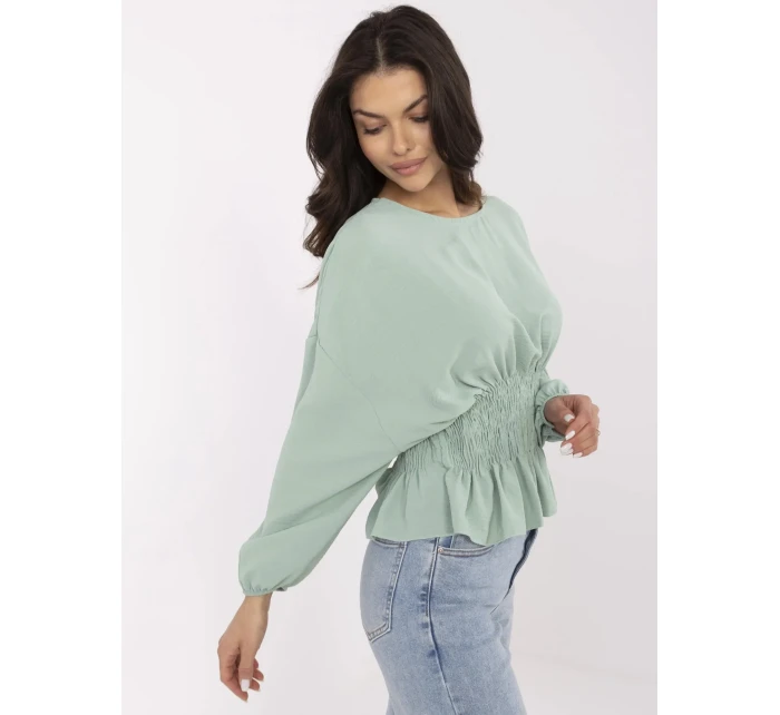 Blúzka D50021F11088A pistáciová