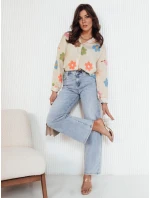 Dámské oversize tričko beige Dstreet model 21972888 - FashionStreet