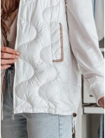 Dámská přechodná prošívaná vesta bílá Dstreet model 21987049 - FashionStreet