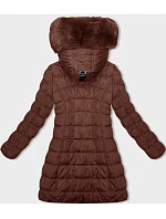 Dámská zimní bunda v barvě s kapucí model 21246489 - LHD Dámská zimní bunda v barvě s kapucí model 21246489 - LHD