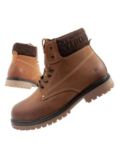 Wrangler Arch pánske sobolie topánky elegantné prírodná koža hnedá