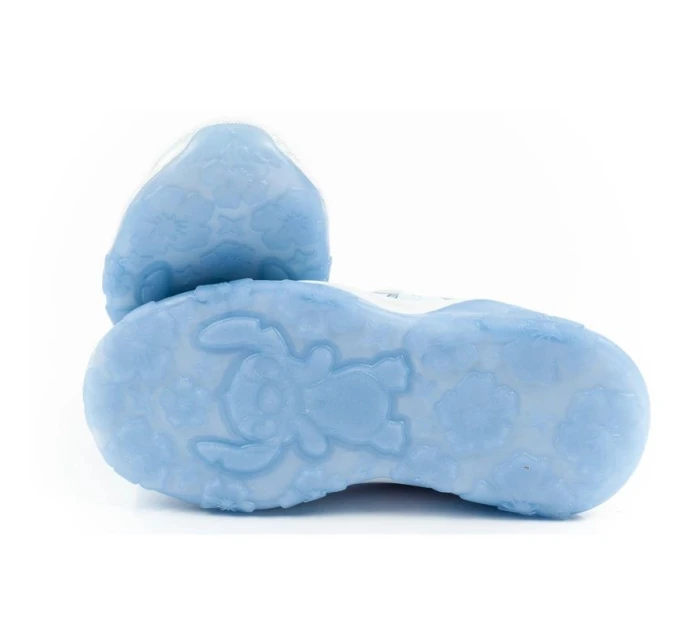 Leomil detská športová obuv tenisky Stitch ľahký suchý zips LED modrá