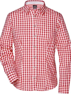 JN Popelínová kostkovaná halenka styl 02.0 red/white model 22487402 - Daiber