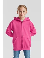 Fruit of the Loom Classic Kids Sweat Jacket Detská mikina s kapucňou 16.2045 čierna