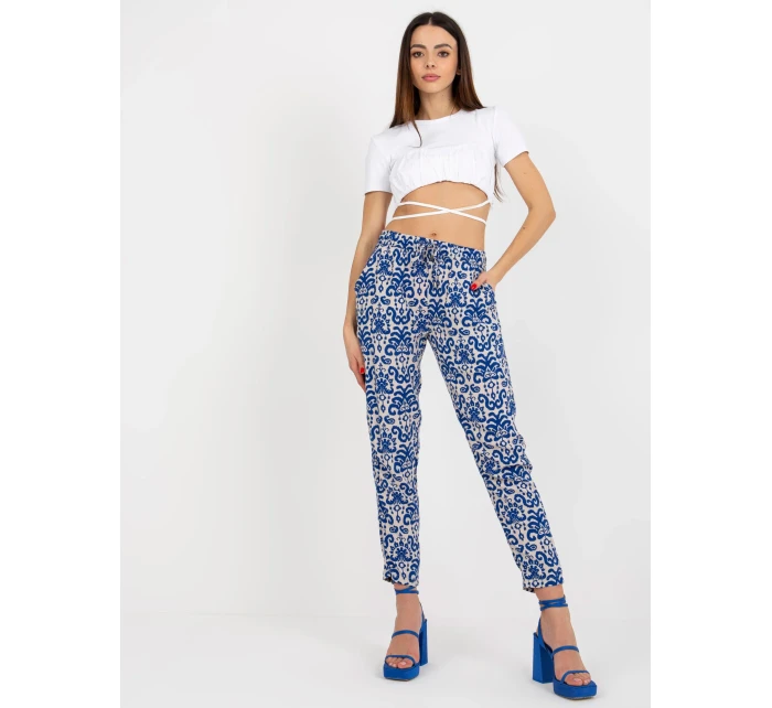 Dámske nohavice D73770M61869J tmavo modré - FPrice