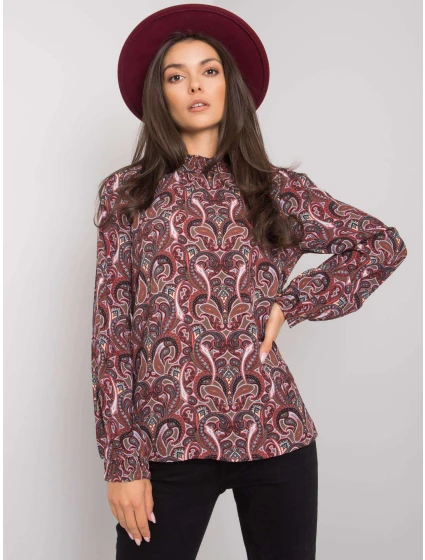Bluzka model 21786297 ciemny brązowy - FPrice