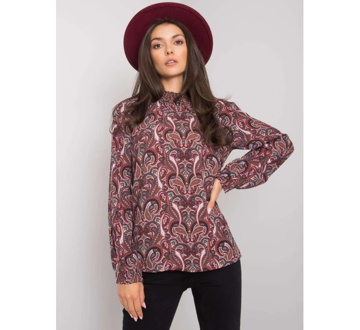 Bluzka model 21786297 ciemny brązowy - FPrice