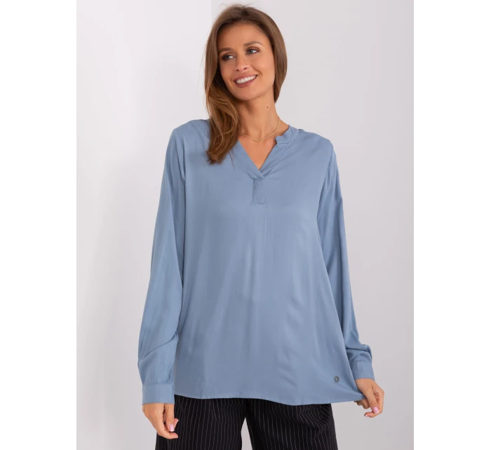 Blúzka D73792M11081A sivomodrá Blúzka D73792M11081A sivomodrá