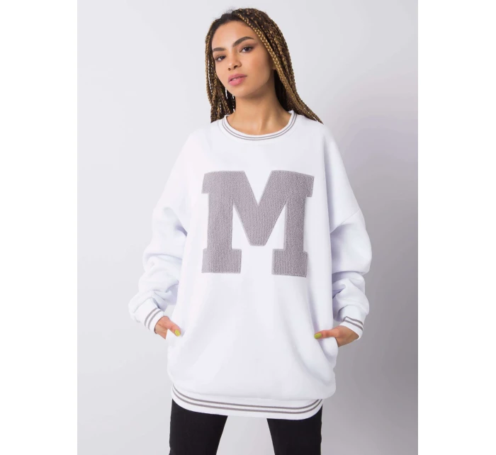 Mikina DS BL 1123.18 bielych