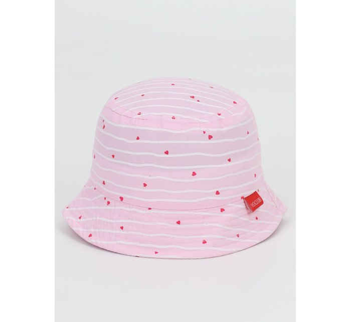 Yoclub Dievčenský letný klobúk CKA-0278G-A100 Pink
