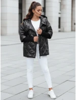 Dámská přechodná prošívaná bunda oversize černá model 21986694 - Dstreet