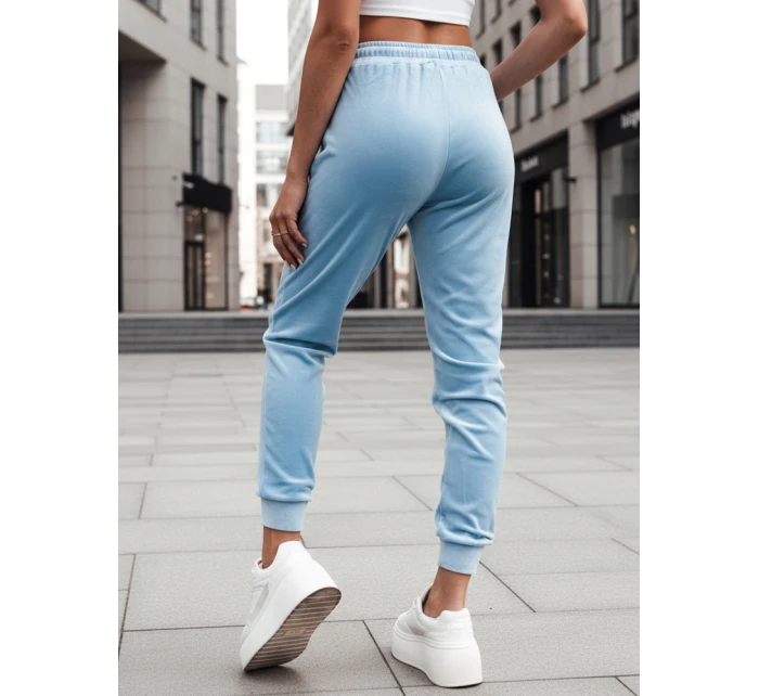 Dámske velúrové tepláky modré Dstreet UY2835 Dámske velúrové tepláky modré Dstreet UY2835