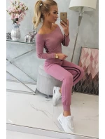 Súprava s dvojitými pruhmi tmavo ružová Súprava s dvojitými pruhmi tmavo ružová