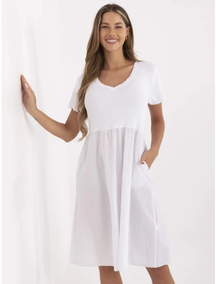 Šaty DHJ SK 25370.85 biele Šaty DHJ SK 25370.85 biele