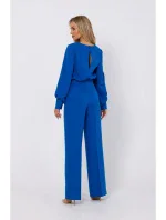 M754 Kombinéza s ozdobnými rukávmi - modrá