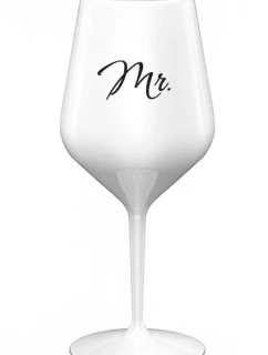 MR. - biely nerozbitný pohár na víno 470 ml