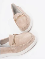 Dámske dizajnové hnedé mokasíny na platforme Dámske dizajnové hnedé mokasíny na platforme