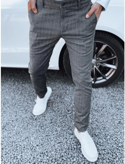 Pánske tmavosivé nohavice FashionStreet UX4390