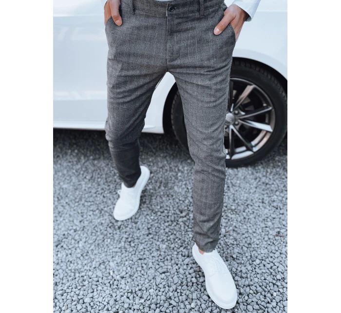 Pánske tmavosivé nohavice FashionStreet UX4390
