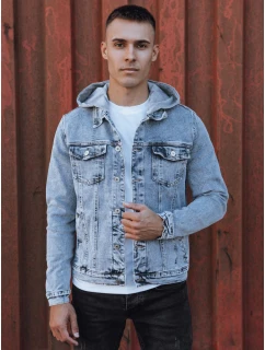 Pánská džínová bunda s kapucí modrá Dstreet model 21980237 - FashionStreet