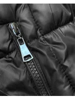 Dlouhá černá dámská zimní bunda model 21245931 - W COLLECTION