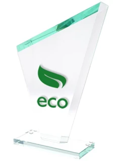 Gravírovaná sklenená trofej + výplň farbou