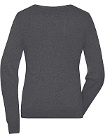 JN Dámský svetr s kulatým výstřihem 02. anthracite melange model 22538460 - Daiber