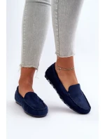 Dámské modré semišové mokasíny model 21653941 - Boto Dámské modré semišové mokasíny model 21653941 - Boto