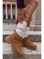 Sněhule z přírodního s podšívkou Camel model 21714776 - Boto Sněhule z přírodního s podšívkou Camel model 21714776 - Boto