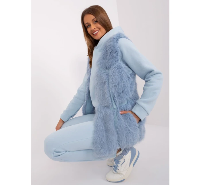 Kamizelka AT KZ model 18987461 jasny niebieski - FPrice Kamizelka AT KZ model 18987461 jasny niebieski - FPrice